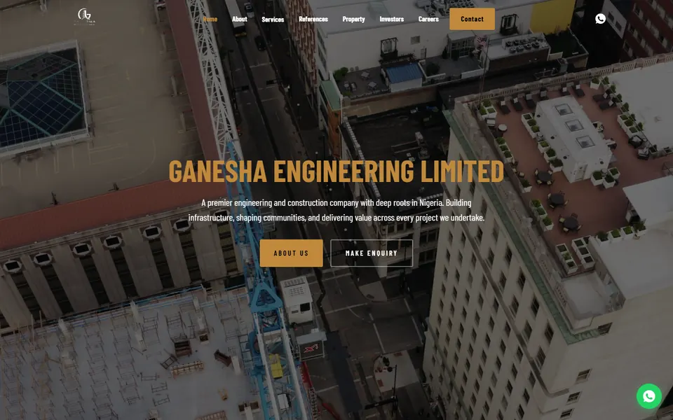 Ganesha Engineering website designed by One3 Technologies