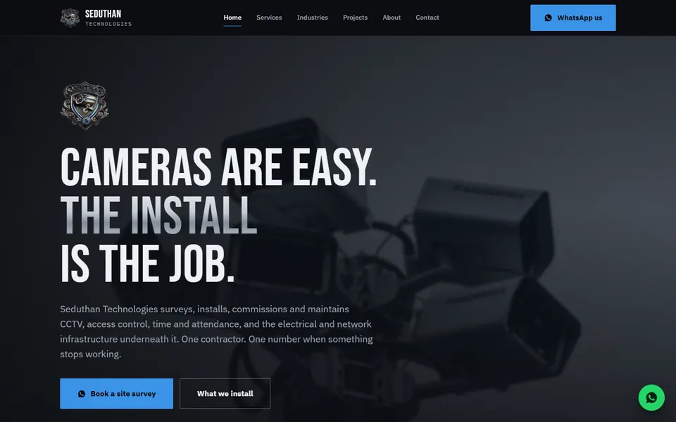 Seduthan Technologies website designed by One3 Technologies